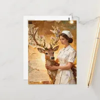 The Nature Nurse Collage Postcard