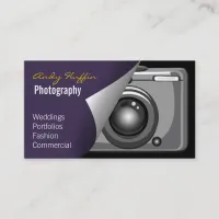 purple Mod Photoraphy, camera Business Card