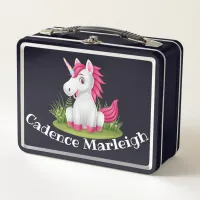 Cute Kids Unicorn Personalized Lunchbox