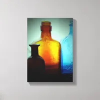 Vintage Bottle Still Life Canvas Print