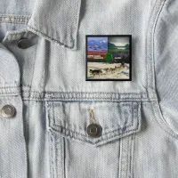 Fairbanks Alaska Photo Collage Pinback Pinback Button