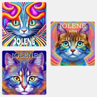 Personalized Labels | Unique Mystical Kitty Cat