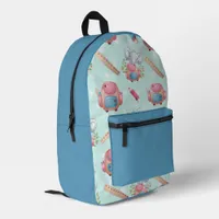 Back to School Elephant Pattern Printed Backpack
