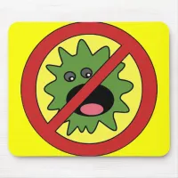 No Monsters Sign Mouse Pad