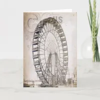 Circus Ferris Wheel Card