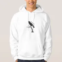 F-Caw-F Crow Pun Funny Bird Cawing Grunge Creative Hoodie