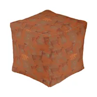 Southwest Canyons Petroglyphs Pouf