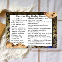 Chocolate Chip Cowboy Cookies Recipe Card 