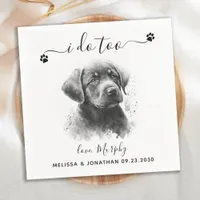 Dog Wedding Cocktail Napkins