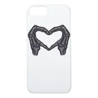 Hands Forming Skeleton Heart Hands Minimal Touch iPhone 8/7 Case