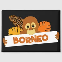 Borneo Cute Orangutan Magnet