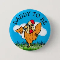 Daddy to Be Baby Shower Farm Animal Themed Button