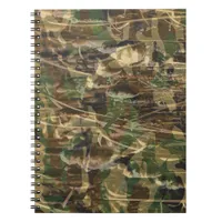 Camouflage Pattern Green Brown Notebook