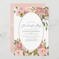 Blush Pink and Rose Gold Wedding Invitation