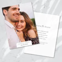 Modern Simple Photo Wedding Save The Date