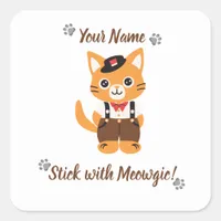 Custom Cute Cat Sticker - Stick with Meowgic