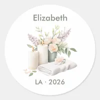 Girls Gone Mild Spa Party Favor Classic Round Sticker