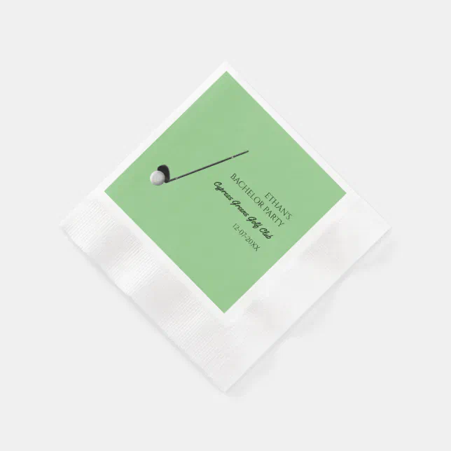 Golf Bachelor Party - Golfing trip Classic Stylish Napkins