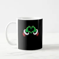 Funny Heart Hands Christmas Minimal Festive Style Coffee Mug
