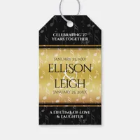 Elegant 27th Music Wedding Anniversary Celebration Gift Tags