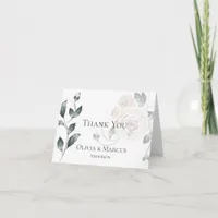 Wedding Thank You  |  Watercolor Dusty Rose Pink