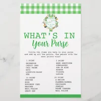 Lucky What’s in Your Purse  baby  game card  Flyer