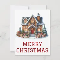 Gingerbread House Christmas Card