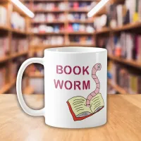 Book worm readers booklover bookworm coffee mug