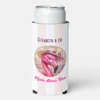 Hottie Shots Club Preppy Flamingo Bachelorette Seltzer Can Cooler