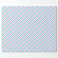 Pink and Blue Rings Wrapping Paper