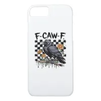 Crow Flowral, F-Caw-F Funny Bird FCAWF Moon Gothic iPhone 8/7 Case