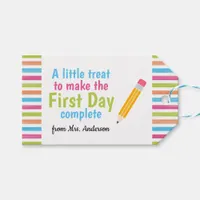 Back to School First Day Treat for Students  Gift Tags