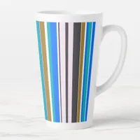 Trendy Modern New Stripes Latte Mug