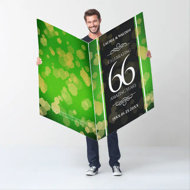 Giant 66th Titanite Wedding Anniversary Card