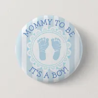 "Mommy To Be" BlueBaby Shower Button