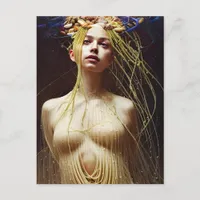 Woman in a Spagetti Dress Postcard