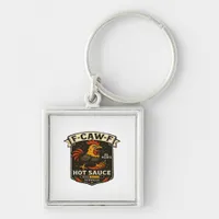 Crow Humor Funny Gothic F-Caw-F Keychain