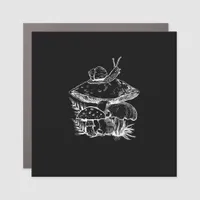 Cottagecore Aesthetic Mushroom Snail Fungi Goblinc Car Magnet