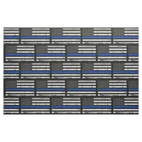 Thin Blue Line Flag Law Enforcement Police Fabric