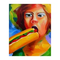 Hot Dog Eating Champion Acrylic Wall Art