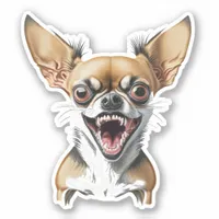 Personalized Mean Chihuahua | Funny Dogs Sticker