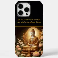 Buddha amid lotus flowers. iPhone 16 pro max case