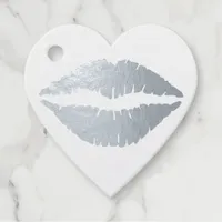 Gold Kiss Lips Foil Favor Tags