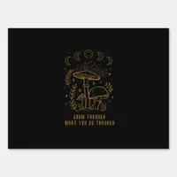 Goblincore Aesthetic Academia Cottagecore Mushroom Sign