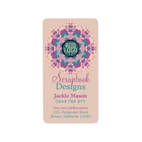 Scrapbook Crafts Pinks Product Address Sticker Lab