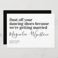 Funny Modern Typography Wedding Save The Date
