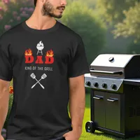 DAD king of the grill BBQ black T-Shirt