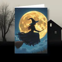 Wishing You a Wicked Halloween | Witch Card