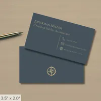 Simple Compass Logo Business Card