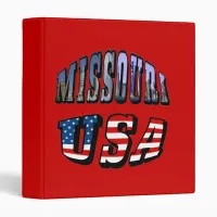 Missouri Picture and USA Text Binder